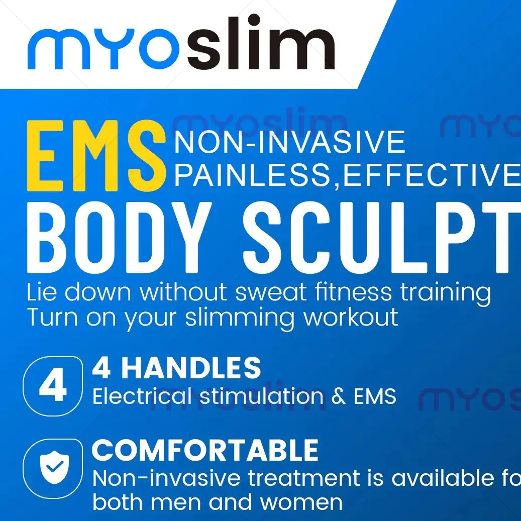 MYOslim 9500W EMS Body Sculpting Machine 20 Tesla 200HZ Muscle Stimulation For Muscle Development Fat Burning And Weight Loss