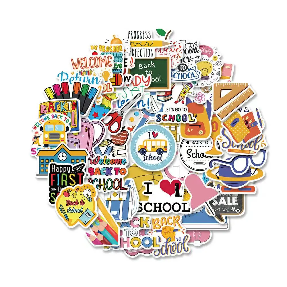 Zurück zu Schule Graffiti Aufkleber DIY Notebook Skateboard Telefon Fall Gepäck Selbst-Klebe Dekoration Aufkleber Decals Aufkleber