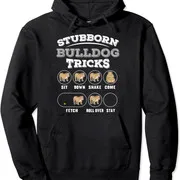 Polarshe Stubborn Bulldog Tricks Animal Lover Unisex Hooded Sweatshirt