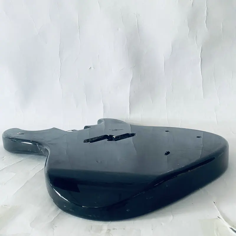 EB810 4 Strings Electric Bass Body Solid Wood for DIY Replace PB Pickups Right Hand Black Color