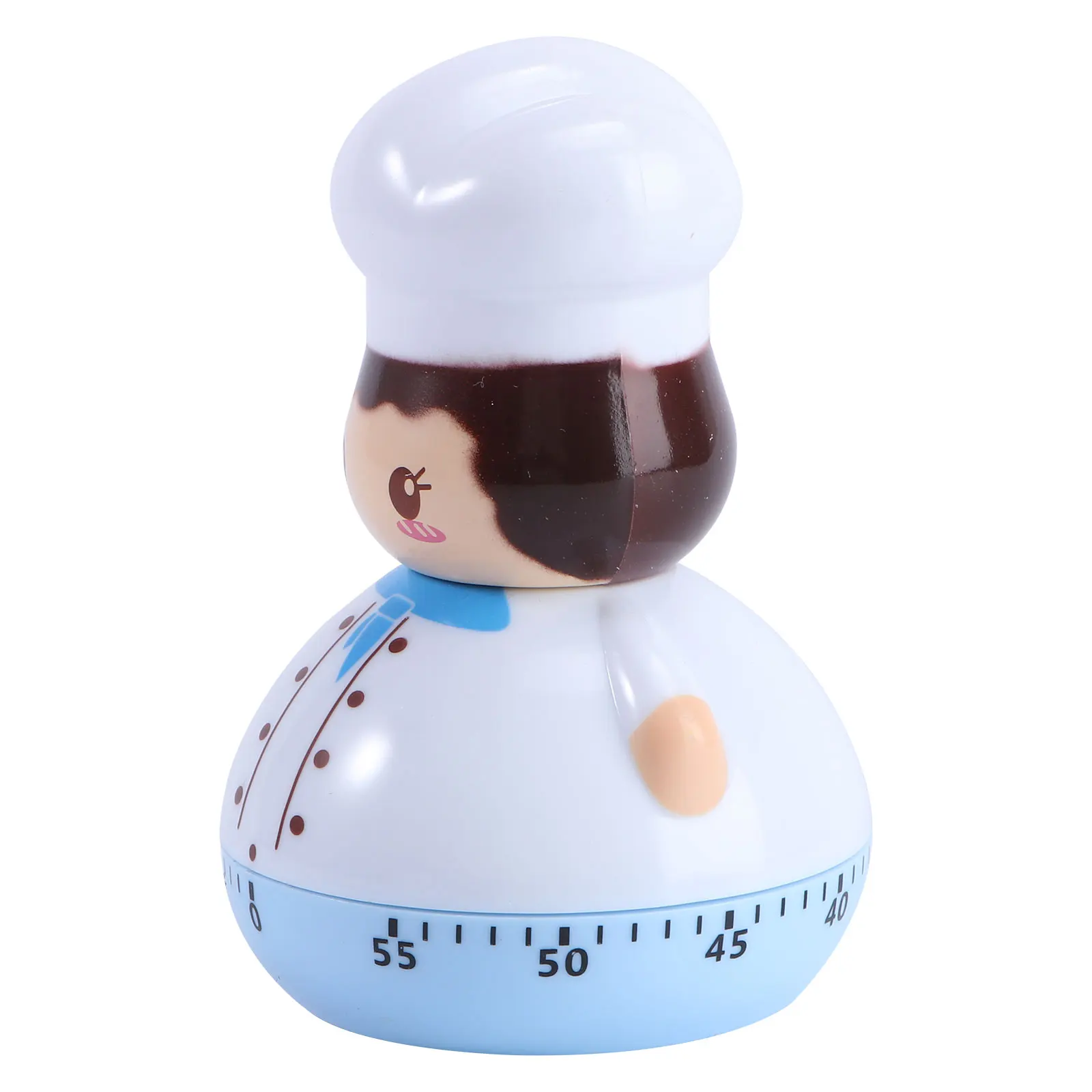 

Sky-Blue Mini Kitchen Timer Mechanical Chef Cooking Countdown Boiled Egg Baking Reminder Household Chef Timer Baking Reminder