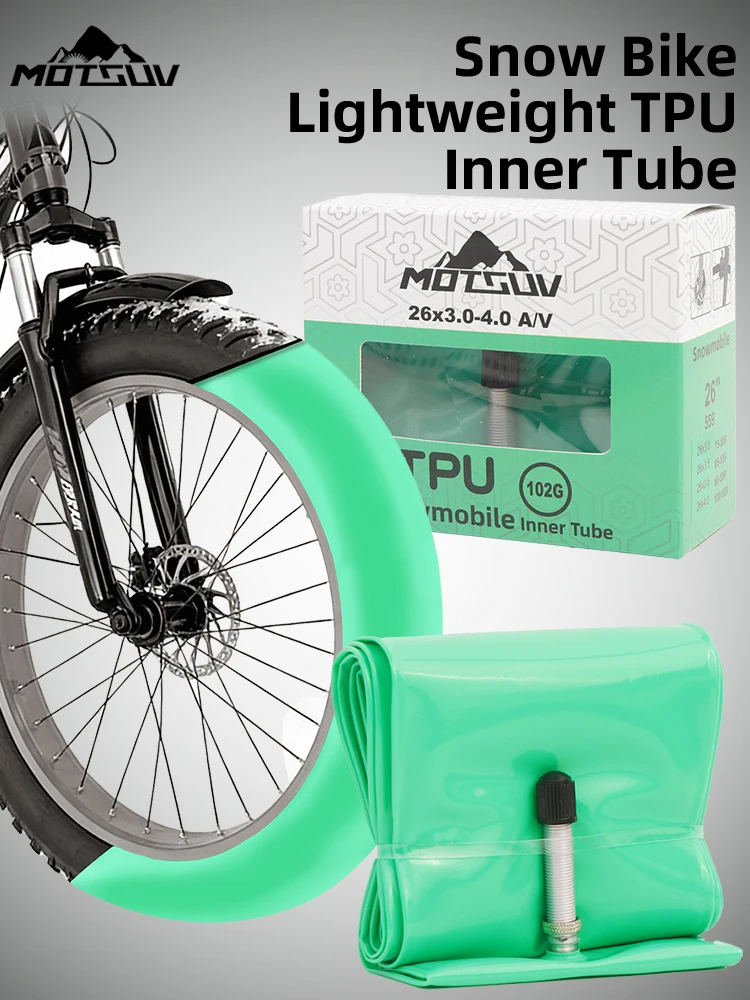 AliExpress MOTSUV 45mm Aluminum Alloy Valve Snow Bicycle TPU Inner Tube For 20 24 26 27.5 29 Inch x 3.0 4.0 ATV Fat Tire 29 Snow Bike Inner