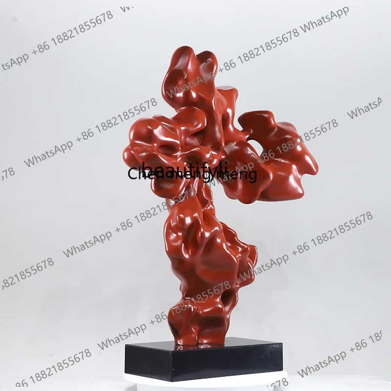 New arrive Corridor aisle large floor-to-ceiling ornaments entrance door sculpture fiberglass art installation at the front desk