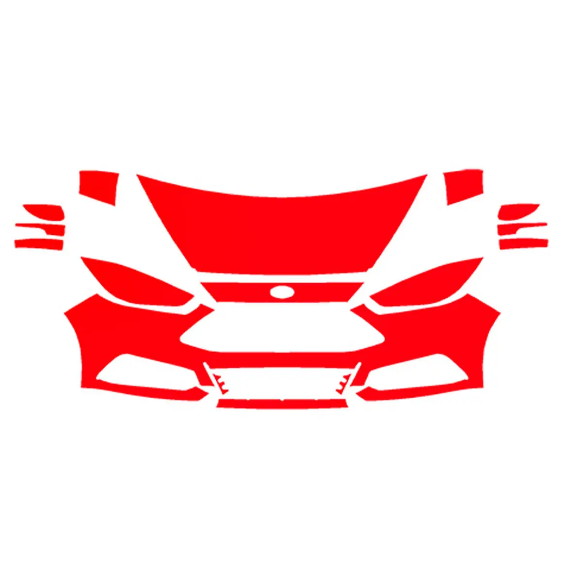 

Для Ford Focus ST 2015-2018 PreCut защитная пленка для краски прозрачный бюстгальтер PPF