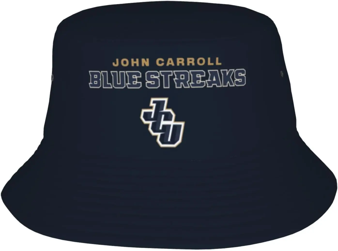 John Carroll University Logo Bucket Hats Fashion Sun Cap Packable Outdoor Fisherman Hat for Women and Men Black