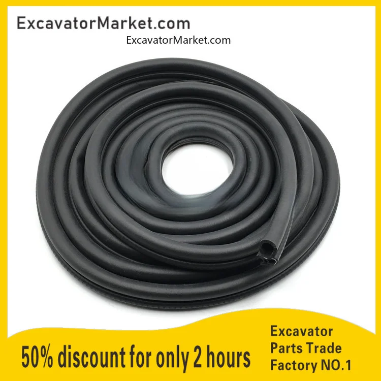 Engine hood rear cover sealant strip excavator For Komatsu pc Cat Hitachi Hyundai Kobelco Sany Kato XCMG Kubota Sumitomo Doosan