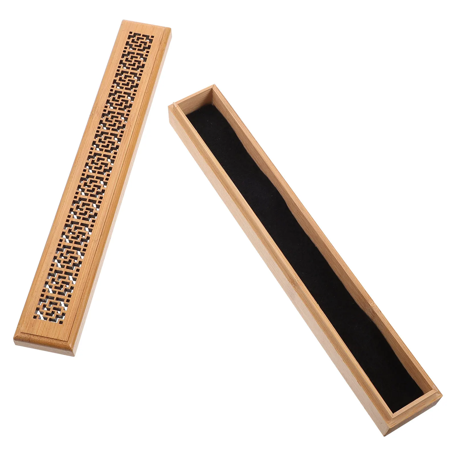 

Wooden Incense Burner Hollow Box Delicate Simple Bamboo Censer Home Decor Craft Study Bedroom Sauna Yoga Meditation