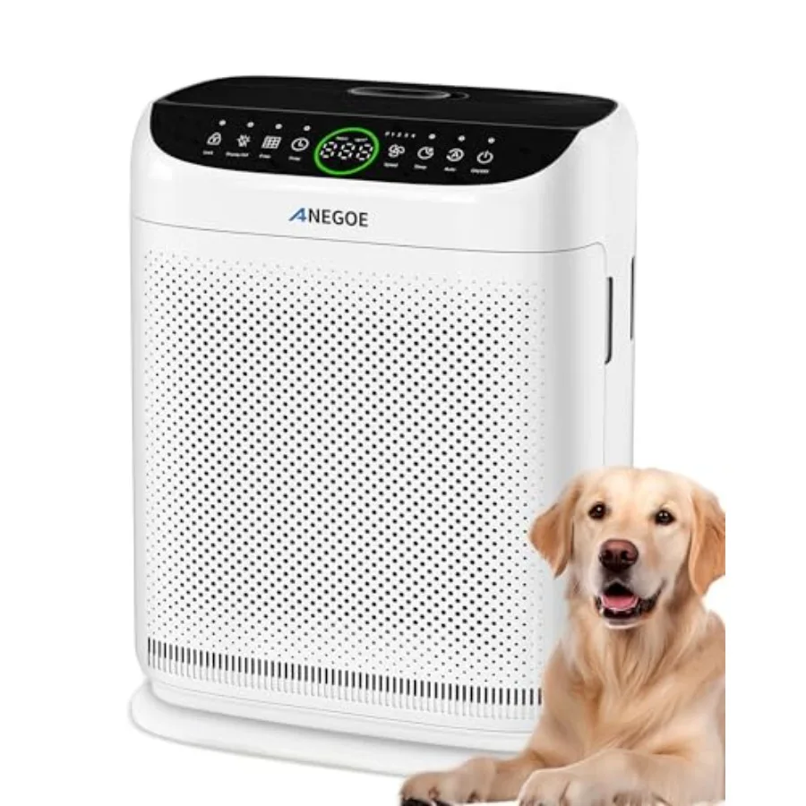 

Air Purifiers for Home Large Room Up to 2500 Ft With Double Air IntakeWashable Pre-Filters AnEgoe Pet Air Purifier for Bedroom