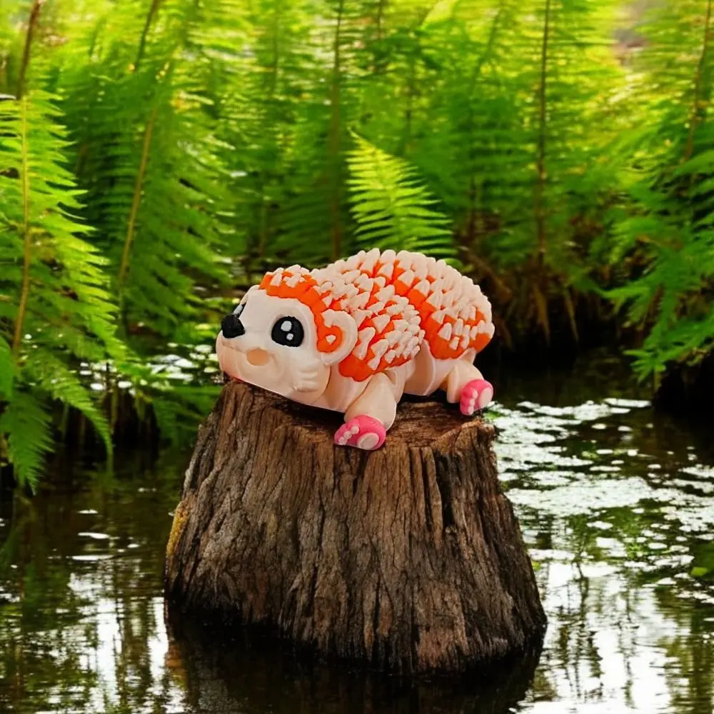 

Movable Joints Mini 3D Printing Hedgehog Cartoon Realistic Hedgehog Sculpture Figurine Handicraft 3D Printed Hedgehog Toy