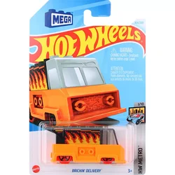 Original Hot Wheels Car Brickin Delivery Toys for Boys 1/64 Diecast Alloy Model Vehicle Mega Brinquedos HW METRO Birthday Gift