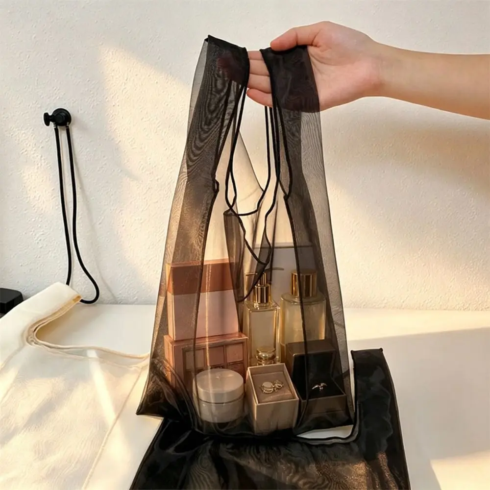 High Quality Organza Tote Bag Large Capacity Multicolor Gift Bag Gauze Storage Bag Wrapping