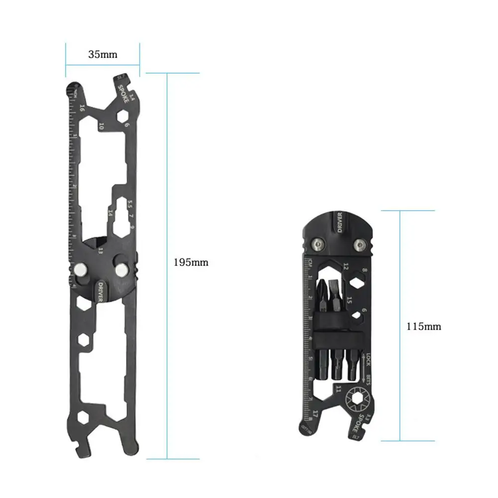 

24 functions in 1 multifunctional professional bicycle repair tool set portable folding tool diy pocket screwdriver bicycle