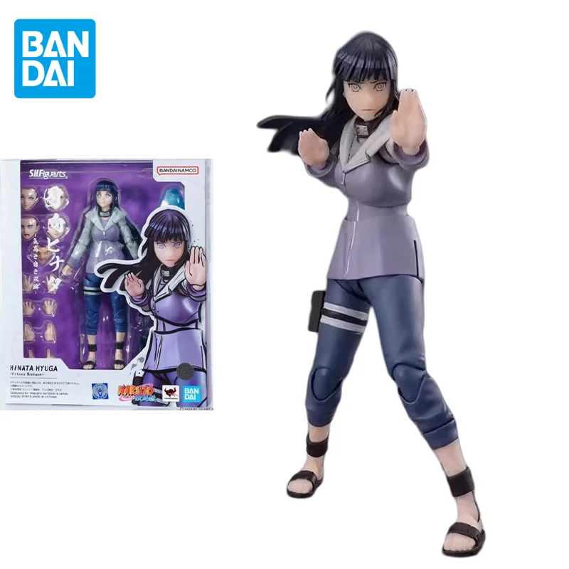 

Bandai Original NARUTO Anime Figure SHFiguarts Hyūga Hinata Noble White Eyes Action Figure Toys for Kids Gift Model Ornaments