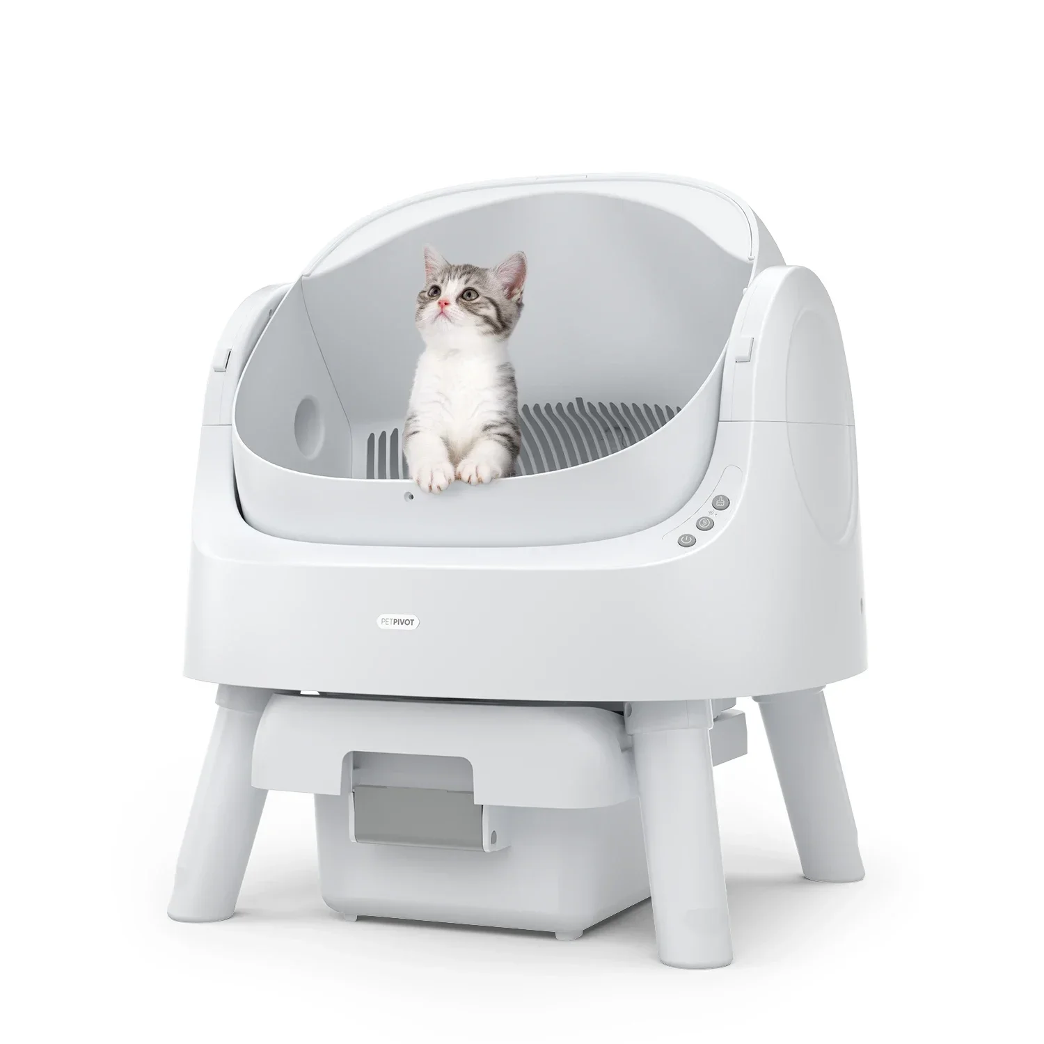 

Self Cleaning Cat Sand Box Large Capacity Smart Automatic Cat Litter Box for bentonite cat litter