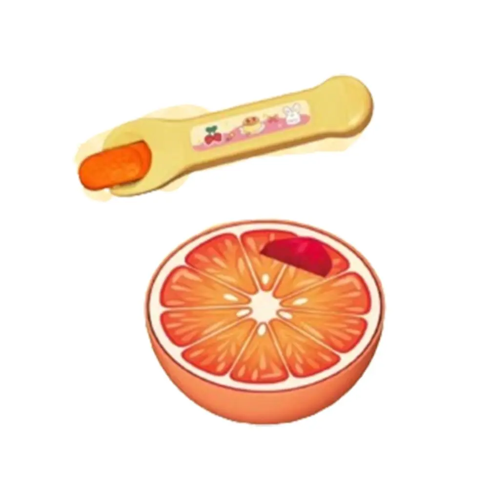 Creative Food Feeding Fruit Pudding Set Feeding Role Play Orange Watermelon Pudding Japanese Kiwi fruit Play House Gift