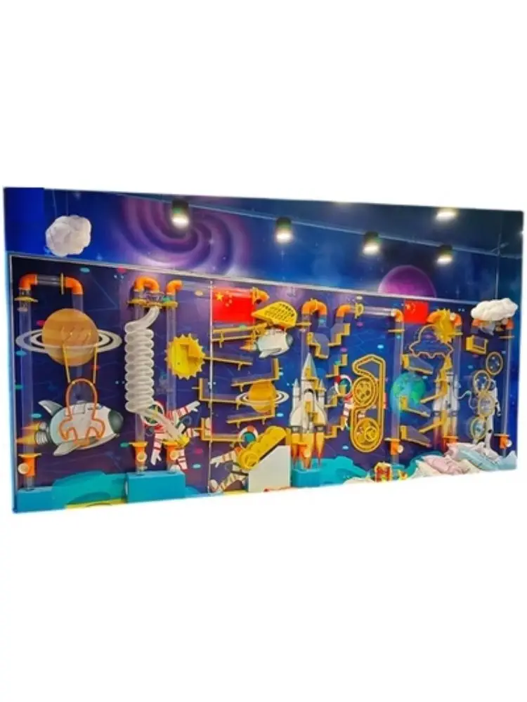 Large Naughty Fort Shopping Mall Kindergarten Educational Interactive Ball Wall Gear Wall Toy Amusement