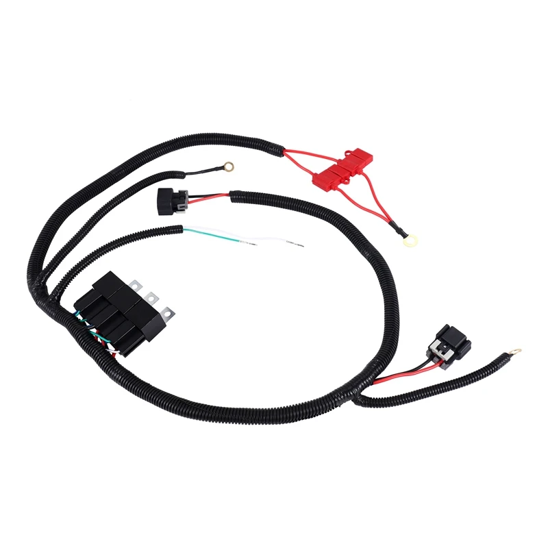 7L5533A226T Dual Electric Fan Upgrade ECU Control Wiring Harness For Chevy Avalanche 1500 2500 2002-2006