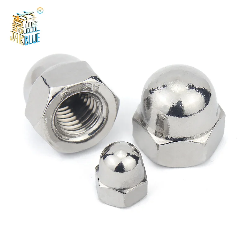10pcs/lot Acorn Cap Nut M3 M4 M5 M6 M8 M10 M12 M14 M16 M18 A2-70 Stainless Steel Decorative Cap Nuts Caps Covers