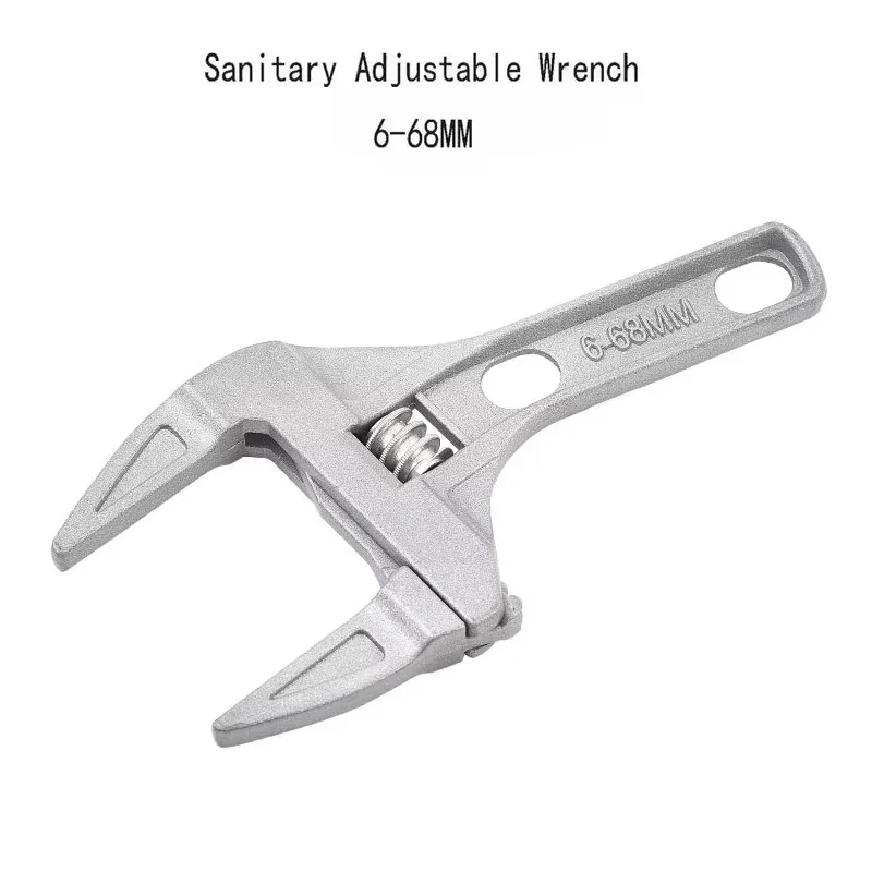 

Adjustable Bathroom Wrench - Aluminum Alloy Multifunctional Universal Spanner for Pipe Nut and Screw Removal