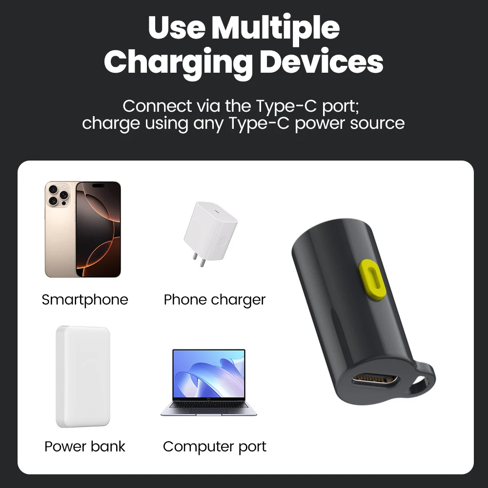 Mini Type C Rechargeable LED Flashlight USB C Charging Strong light Pocket Keychain Flashlight Outdoor Hiking Camping Lighting image 6
