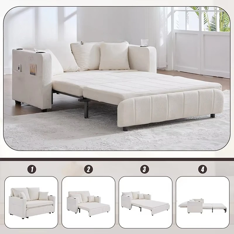 Multifunctional fabric combination foldable modern design storage compartment
