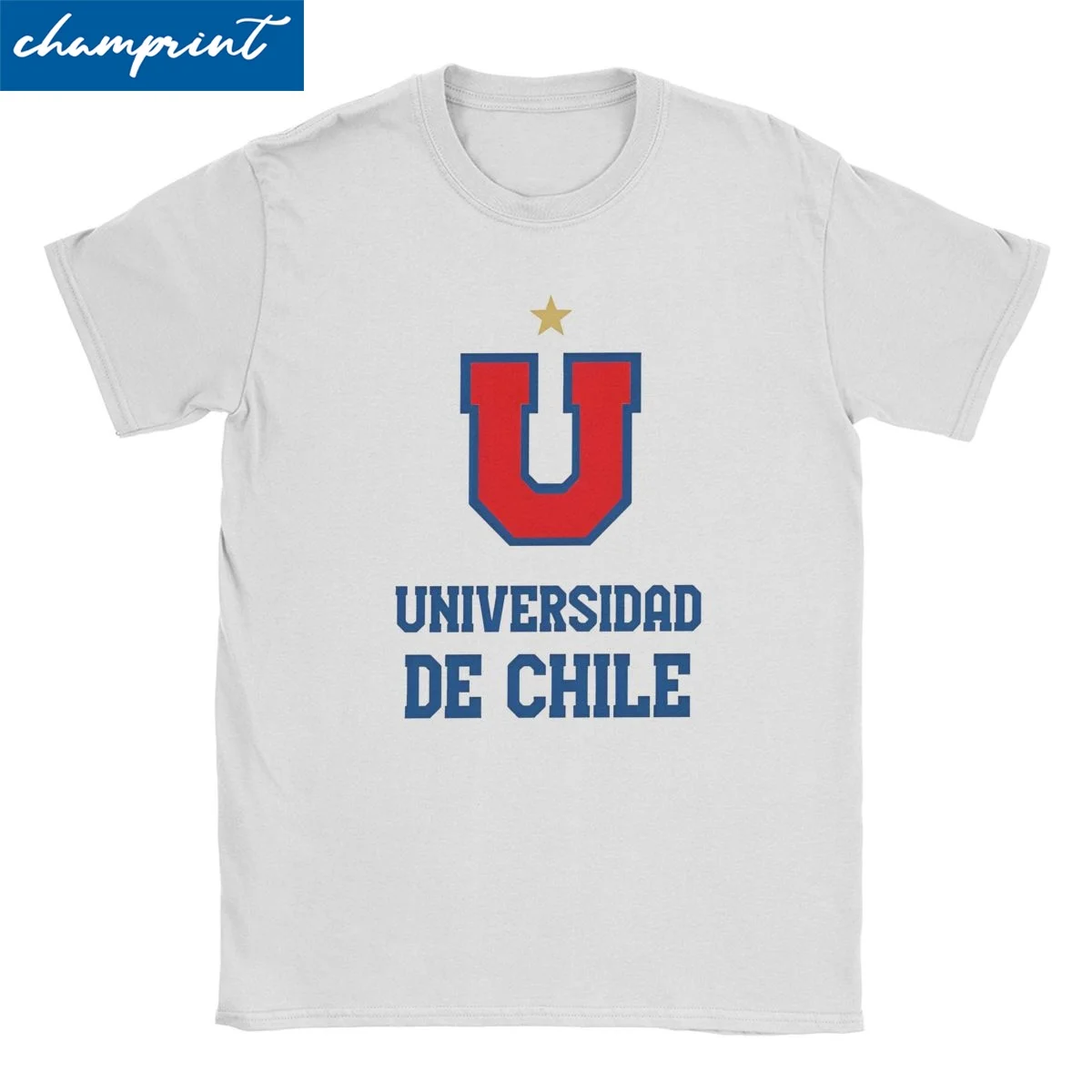 Universidad De Chile Away Blue T Shirts for Men Women 100% Cotton Cool T-Shirt Copa Chile Football Tee Shirt Tops Gift Idea