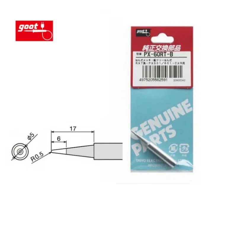 Japan GOOT PX-60RT PX-61RT Vervang Lassen Tip voor RX-701AS RX-711AS PX-501 PX-501AS PX-601 PX-601AS CXR-31 CXR-41 Ijzer Tool