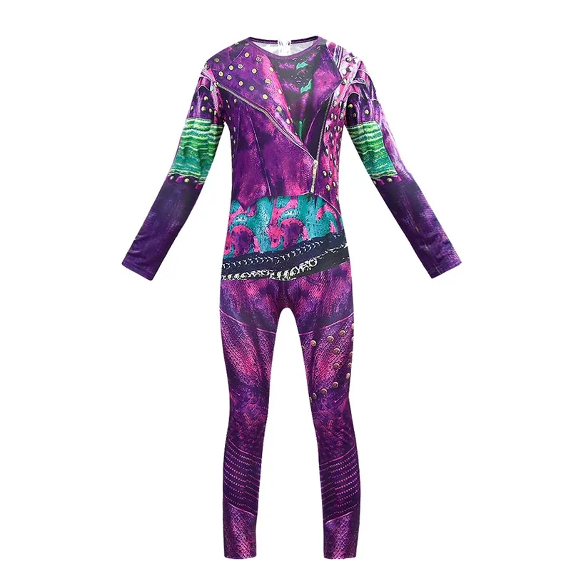 l2025l أحفاد الهالوين 3 4 أزياء الهالوين للفتيات أودري التأثيرية بدلة إيفي مال بن كارلوس نيسيس صعود الأحمر كلوي B