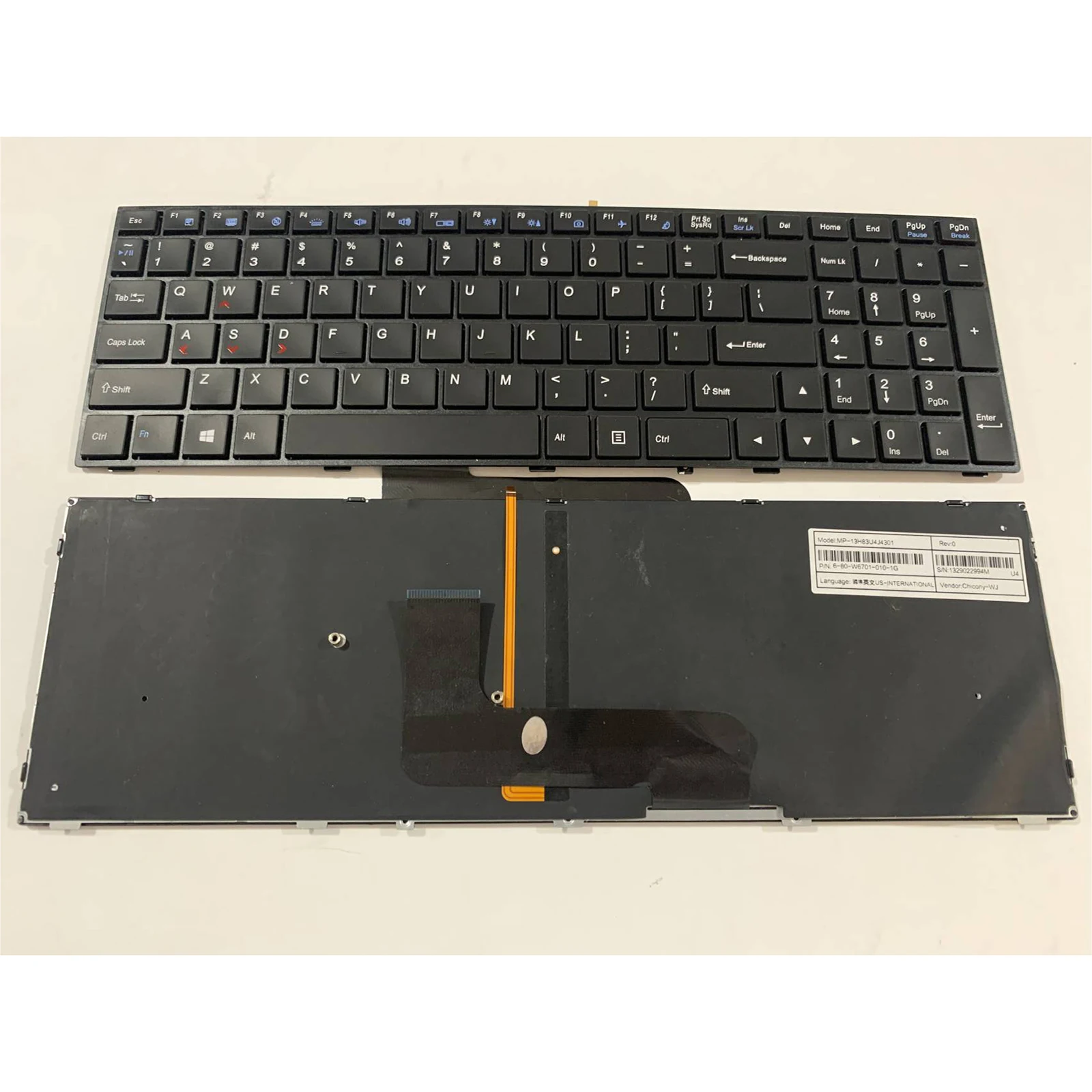 

US Layout laptop keyboard for MP-13H83USJ430B4 13H83U4J430B 13H83USJ430B2 13H83U4J4306