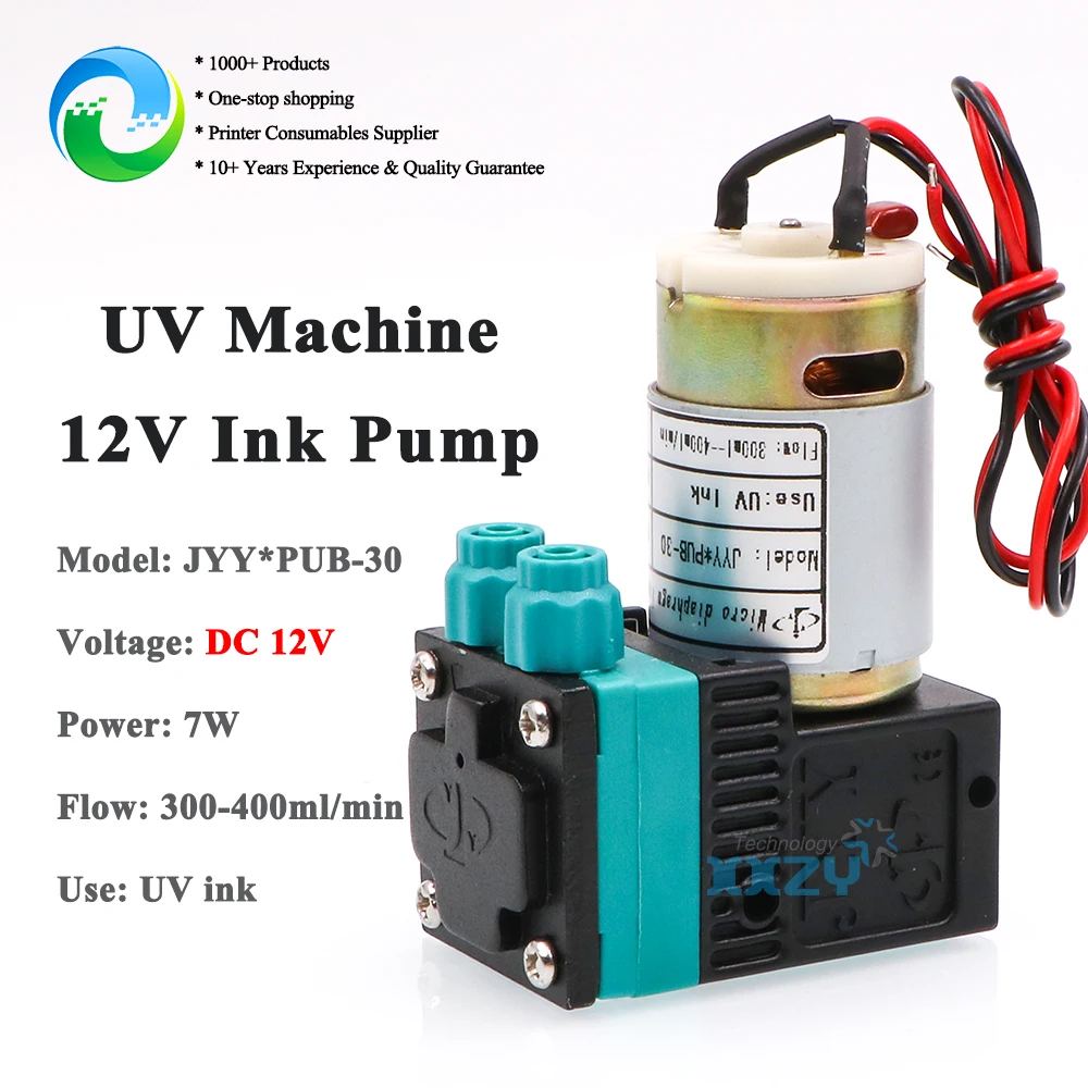 Printer Parts DC 12V 7W UV Ink Pump UV Flatbed Machine JYY*PUB-30 Micro Diaphragm Pump