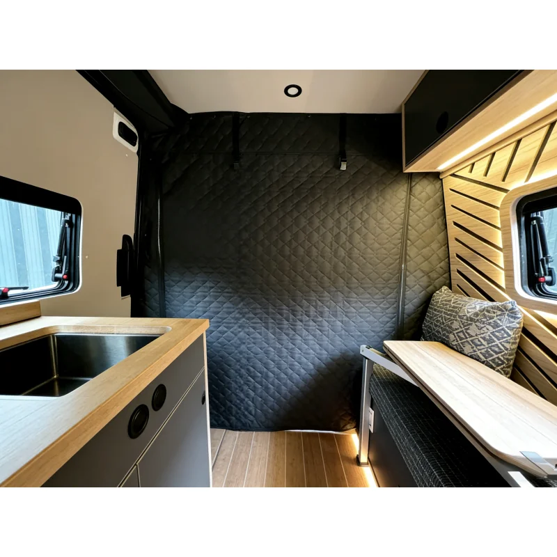 Wohnmobil, Wohnwagen, gesteppter Verdunkelungs-Thermo-Kabinenteiler für Fiat Ducato Peugeot Boxer Citroen Relay 2006+ Ram Promaster