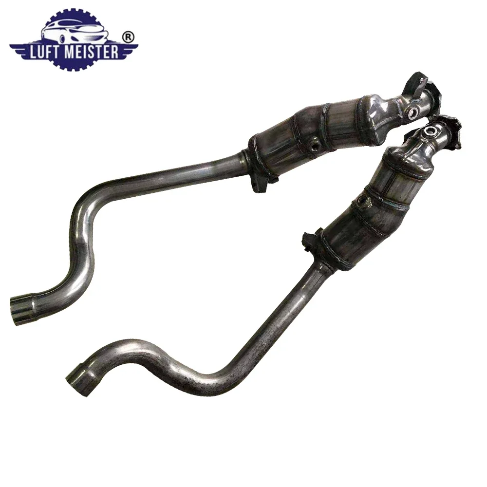 2pcs Front Catalytic Converter for Porsche Panamera 4.8L V8  2010-2014 W/O TURBO  Includes Front Pipe 970113349AX 970113350AX