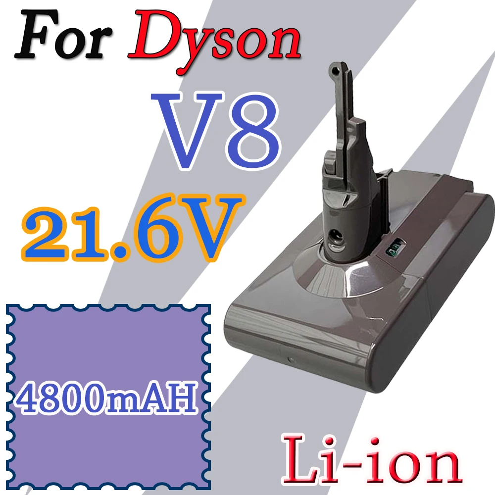 

for Dyson V8 Absolute Handheld Vacuum Cleaner 21.6V 4800mAh Replacement Lithium ion Battery