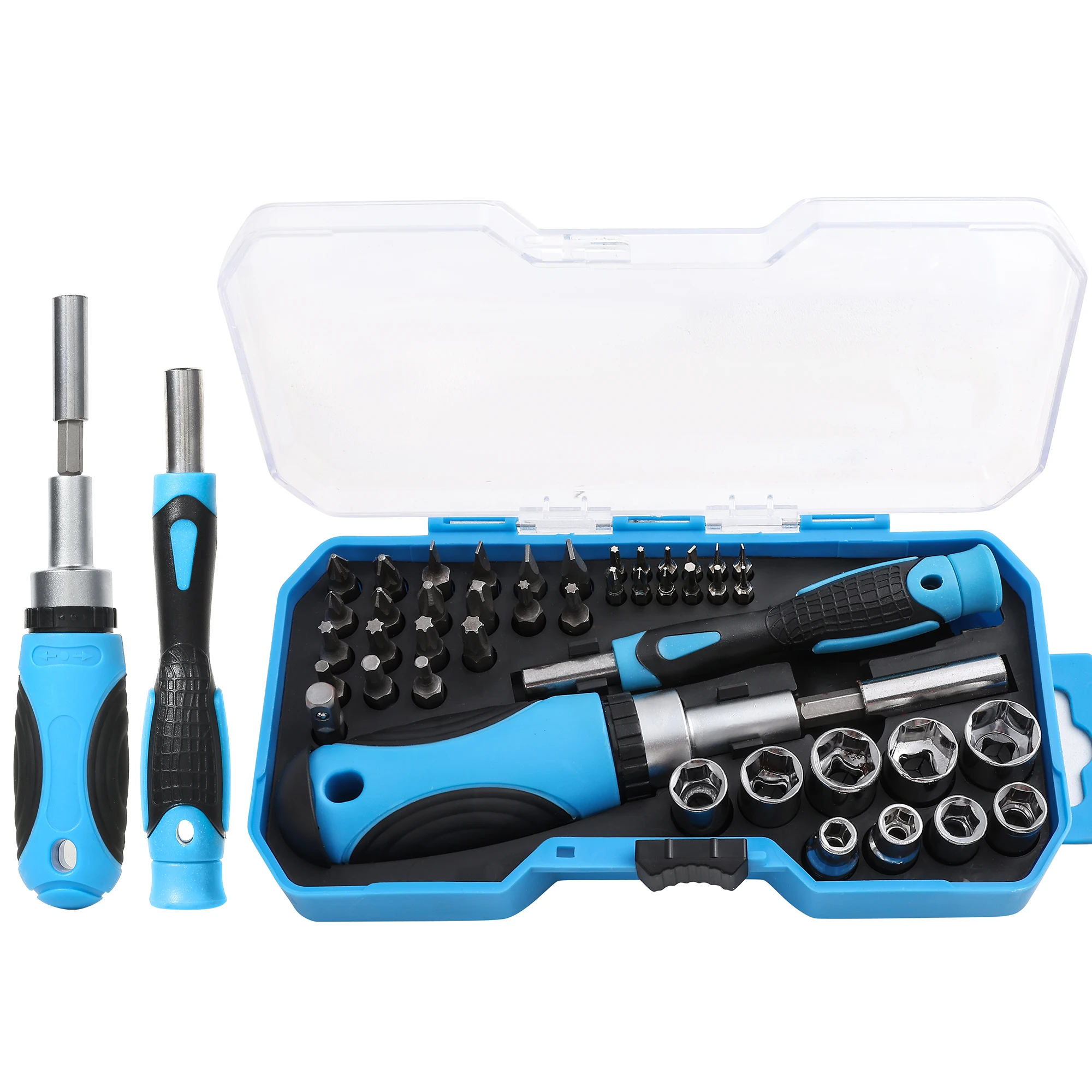 

Набор бытовых ручных инструментов 40 в 1, мини-ключ с трещоткой и насадками для отверток, многофункциональный набор прецизионных отверток