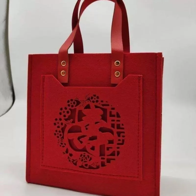 

Red Wedding Celebration Bags Luxury Sensation Mother-in-law Daily Use Bridesmaid Wedding Gifts Soft PU Leather Short Wallet