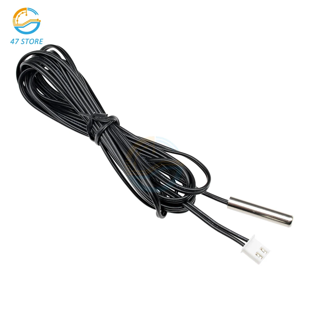 DS18B20 NTC 10K 1% 3950 Thermistor Waterproof Temperature Controller Sensor Probe W1209 W1401 W3001 Thermostat 0.5m/1m/2m/3m