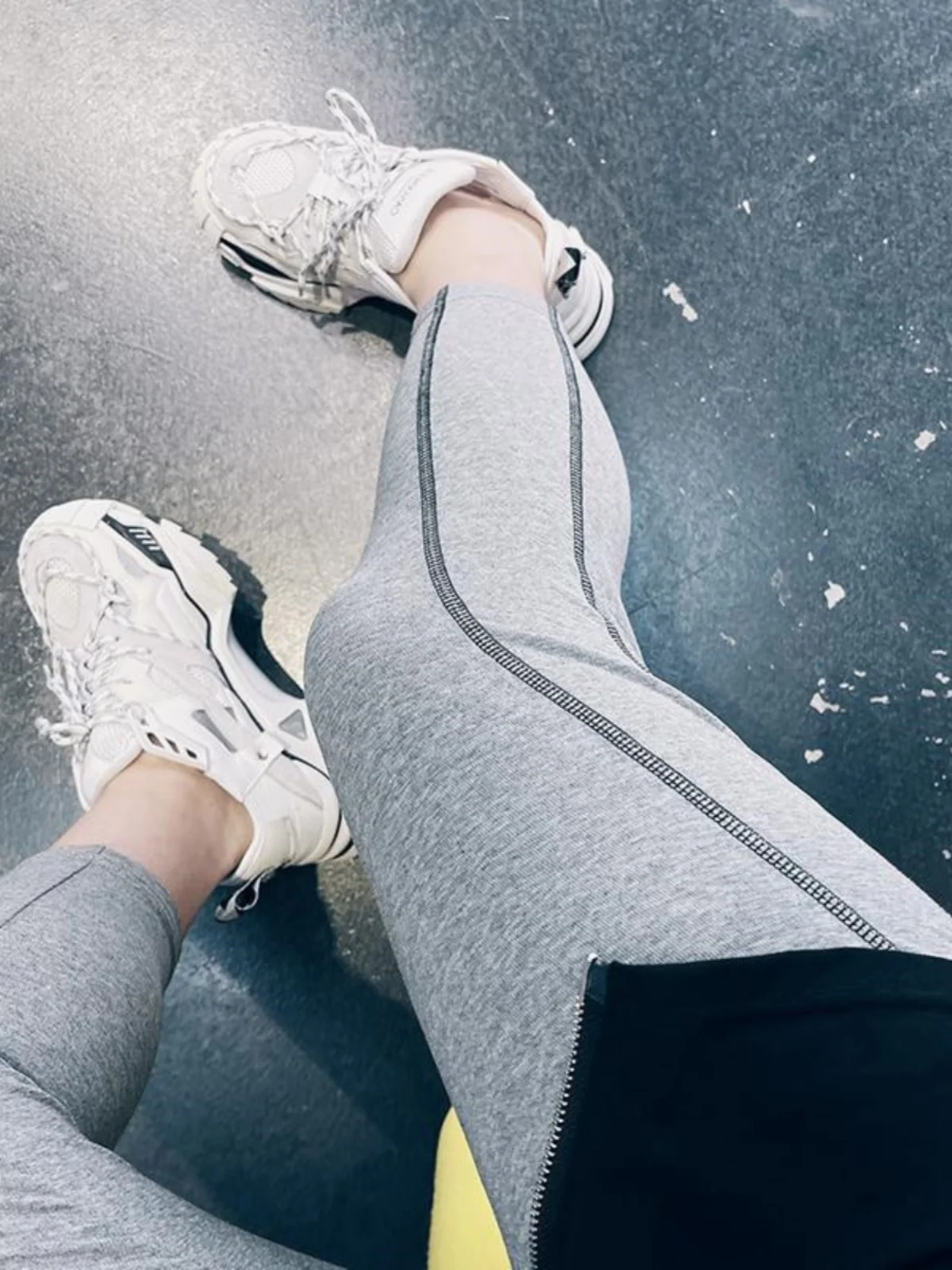 

Корейские женские базовые брюки больших размеров с высокой талией, 2300, внутренняя одежда, брюки на семи футов, летнее новое поступление