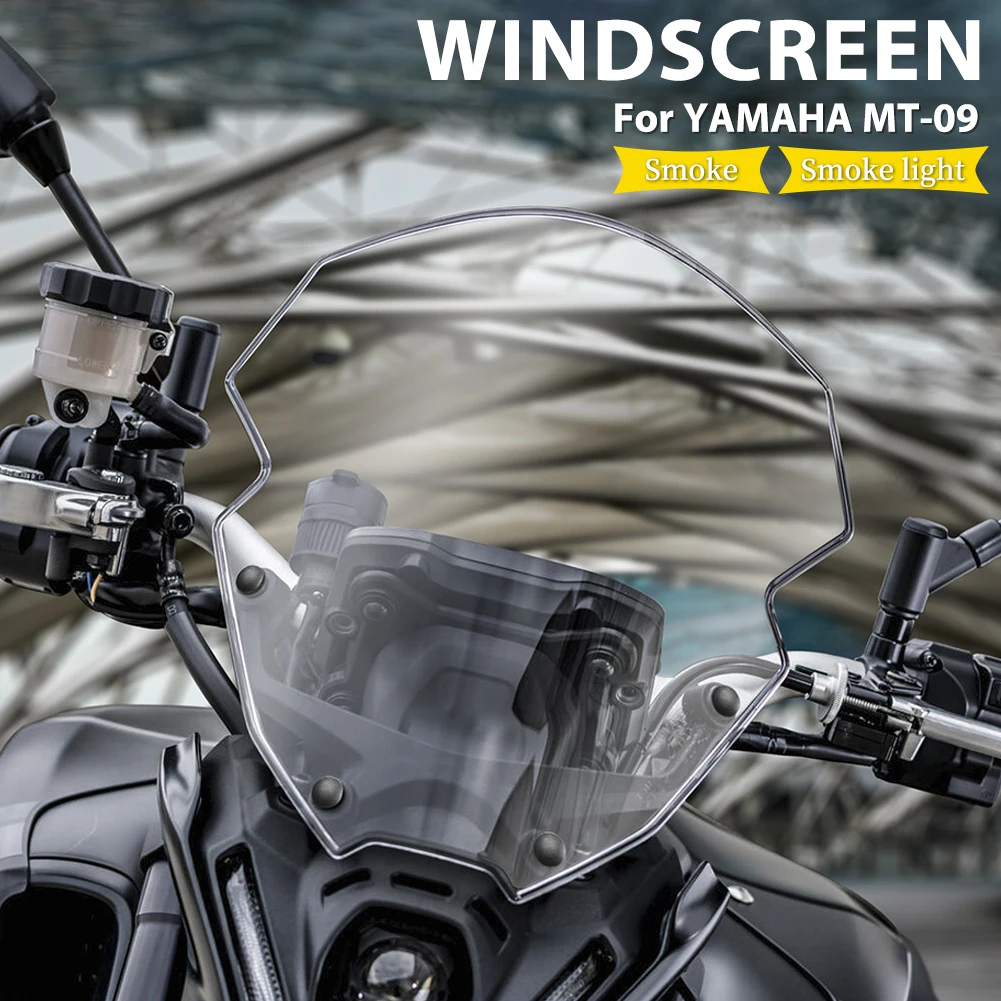 

Motorcycle Accessories NEW Wind Deflectors Windshield Windscreen For Yamaha MT-09 FZ-09 MT09 FZ09 SP MT FZ 09 2021 2022 2023