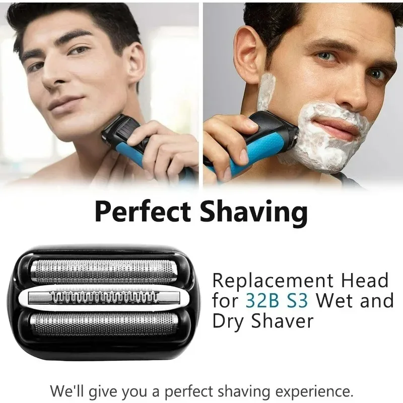 

Новая сменная головка с лезвием для бритвы, аксессуар 32B, подходит для Braun 3 серии 300S/301S/310S, сменная головка с сеткой для бритвы