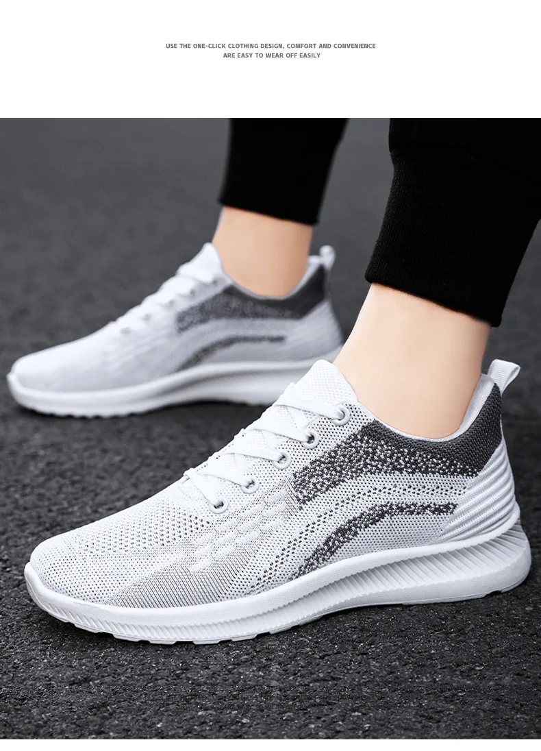 Shoes men 2024 spring and autumn new running men\'s shoes breathable comfortable single shoes leisure running shoes