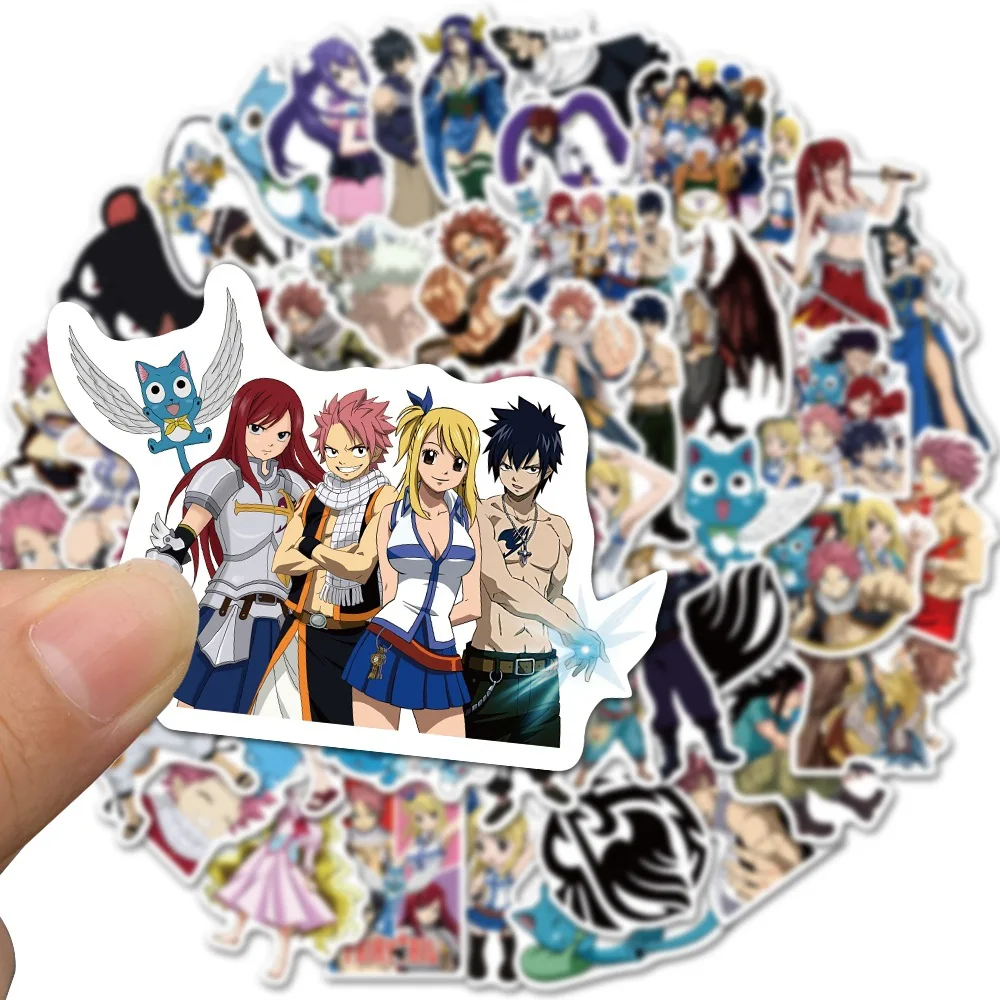 50/30/10PCS Erza Scarlet Gray Fullbuster Lucy Heartfilia Etherious Popular Anime Luggage Computer Skateboard Waterproof Stickers