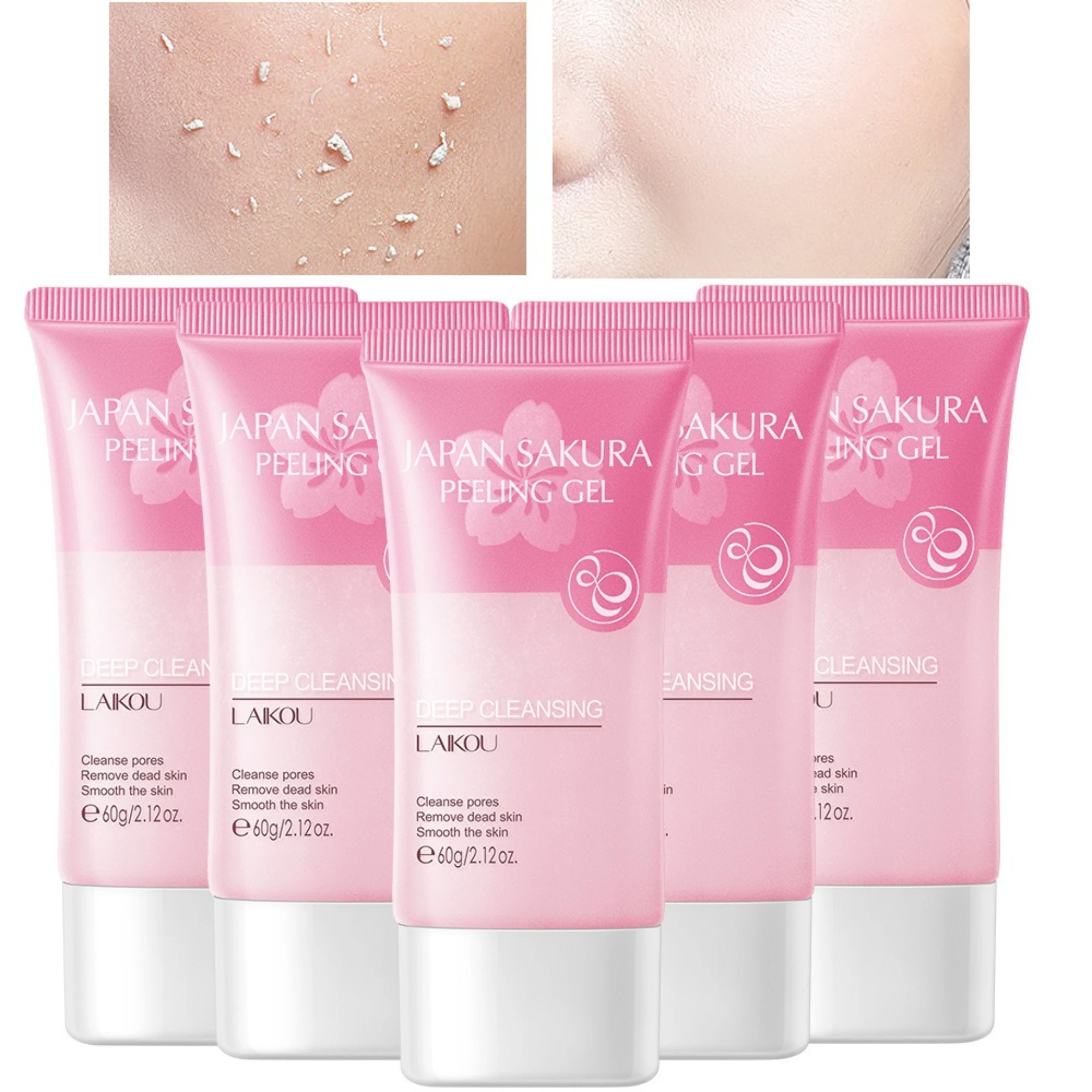 

LAIKOU Sakura Exfoliating Gel Moisturizing Facial Body Cleansing Exfoliating Rejuvenating Cleansing Pore Gel Skincare
