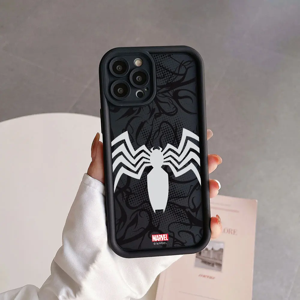 Avengers film SpiderMan etui ochronne na iPhone 15 14 13 12 11 Pro Max Mini XR XS X 7 8 Plus SE20 Soft TPU z powrotem