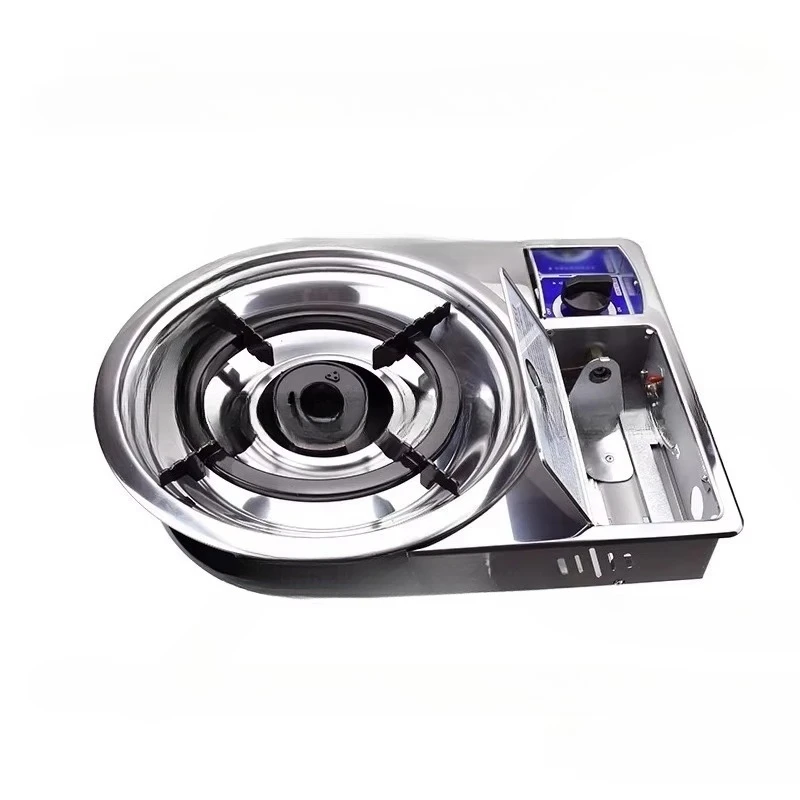 Korean Commercial Desktop Embedded Bbq Gas Grill Smokeless Indoor Outdoor Stainless Steel Barbecue Gas Grill For Restaurant