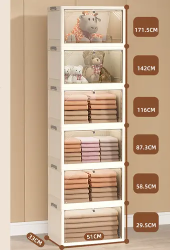 Folding Storage Box Plastic Clothes Organizer Toys Books Trunk Car Wardrobe Cabinet Organizer Home Large Foldable Organizing Bin - Image 16