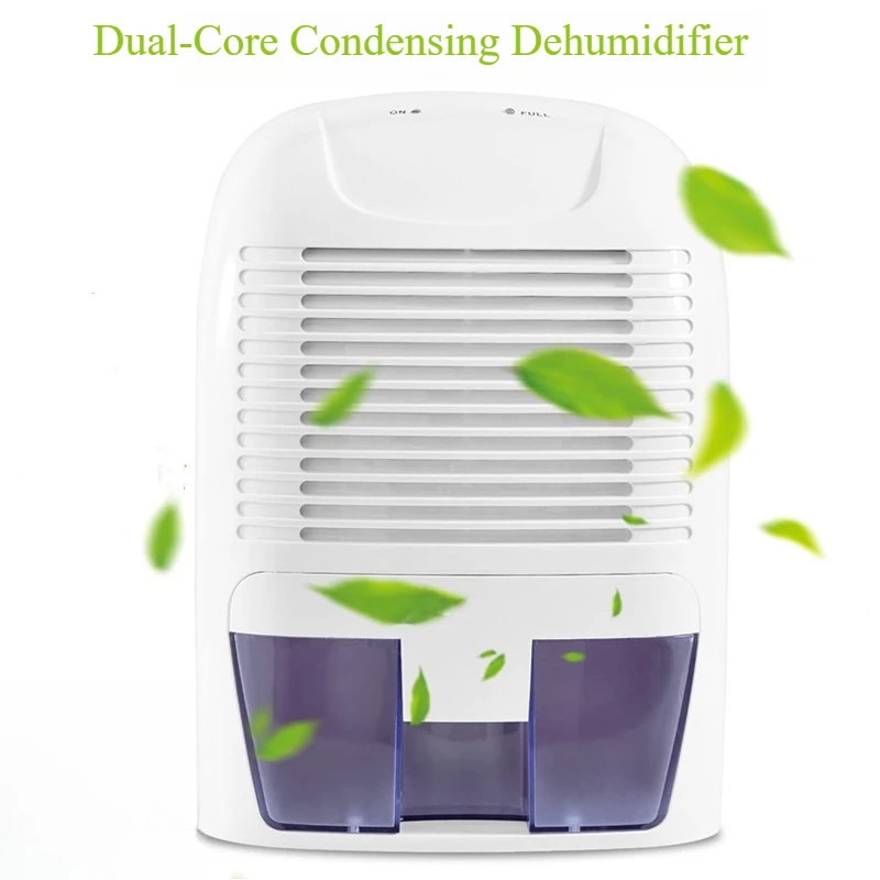 ​​Auto Shut Off & LED Display,Smart Mini Dehumidifier 750ml/24h,  Portable Air Dryer for Home  Powered