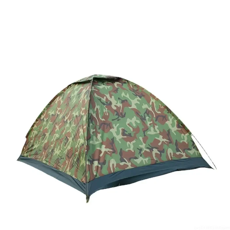 Camping Tent for 2 Person Single Layer Outdoor Portable Camouflage Handbag for Hiking,Travelling Lightweight Backpacking