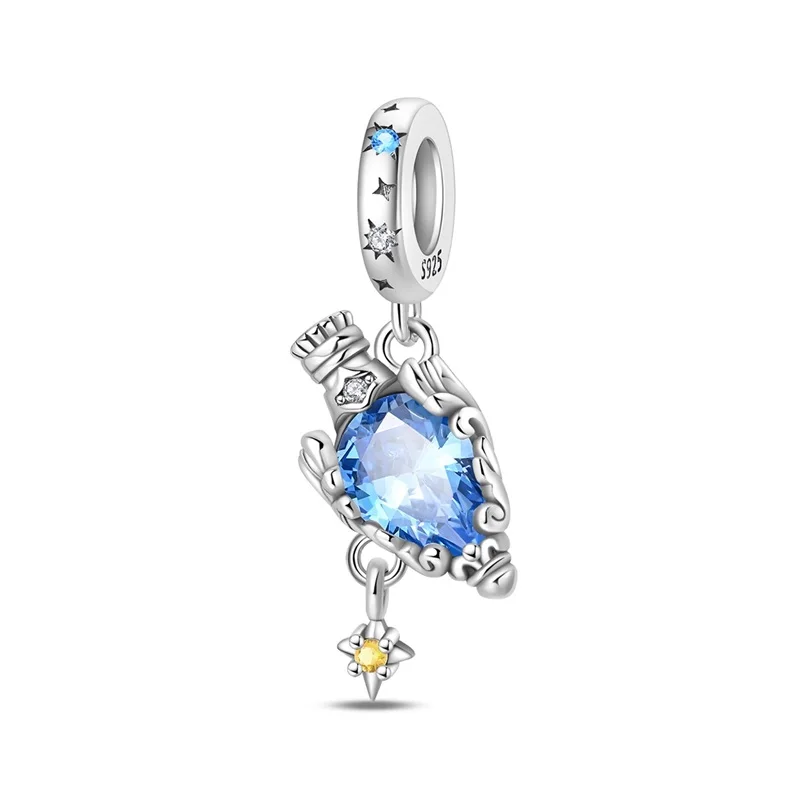 

New 925 Sterling Silver Lucky Magic Potion Charms Pendant For Women Fit Original Bracelet DIY Birthday Party Jewelry Gifts