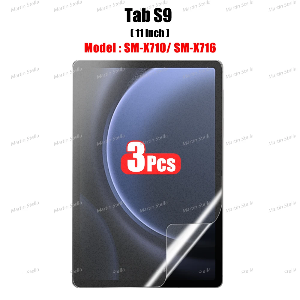 3 Stück Papiergefühl wie Displayschutzfolie für Samsung Galaxy Tab S7 S8 S9 Plus Ultra Samsung Tab S6 Lite S7 S9 Fe A8 A9 A7 Kein Glas