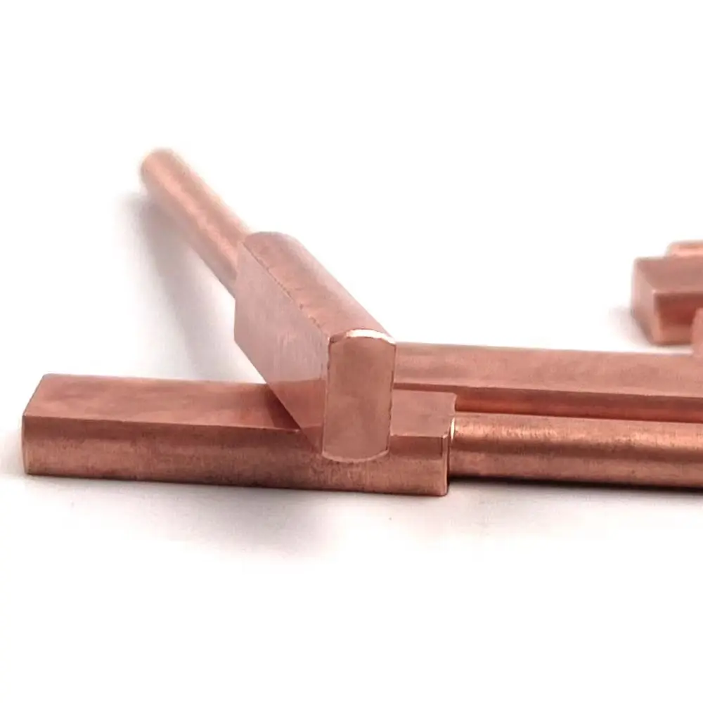 إبرة لحام مخروطية الشكل 6 × 50 × 3 أكسيد الألومنيوم النحاس 18650 بطارية ليثيوم لحام البقعة قضيب نحاسي رأس القطب الكهربائي، يتشتت #3